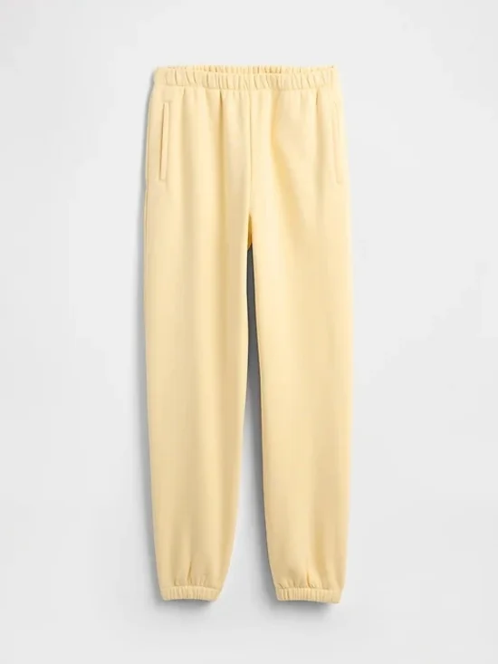 GAP Pale Yellow Women's Jogger Set - Soft Pullover & Track Pants Sz. XL - Picture 6 of 6